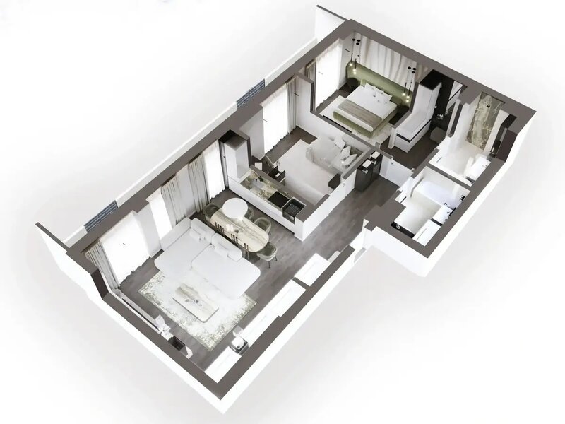 Horizon City Pipera apartament 3 camere cu balcon 38 m² si 2 locuri de parcare